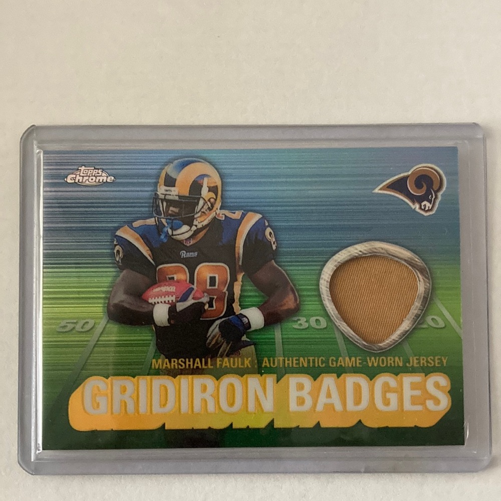 Marshall Faulk 2003 Topps Chrome Gridiron Badges